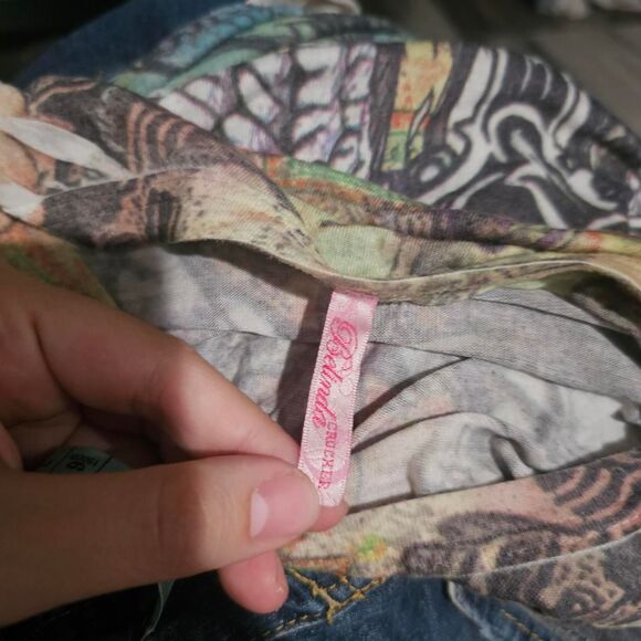 Vintage y2k cyber grunge emo goth cross form fit tee - Picture 5 of 5